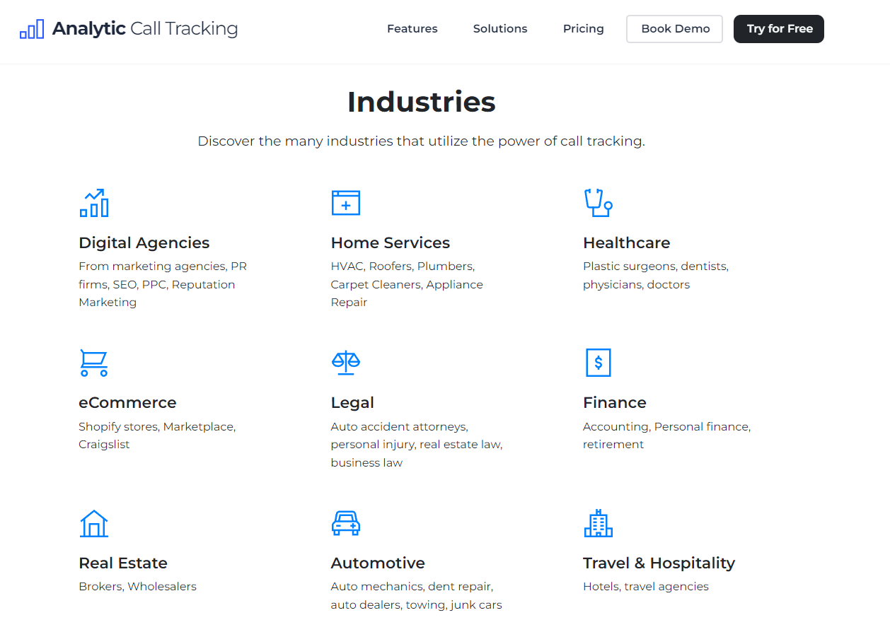 Analytic Call Tracking