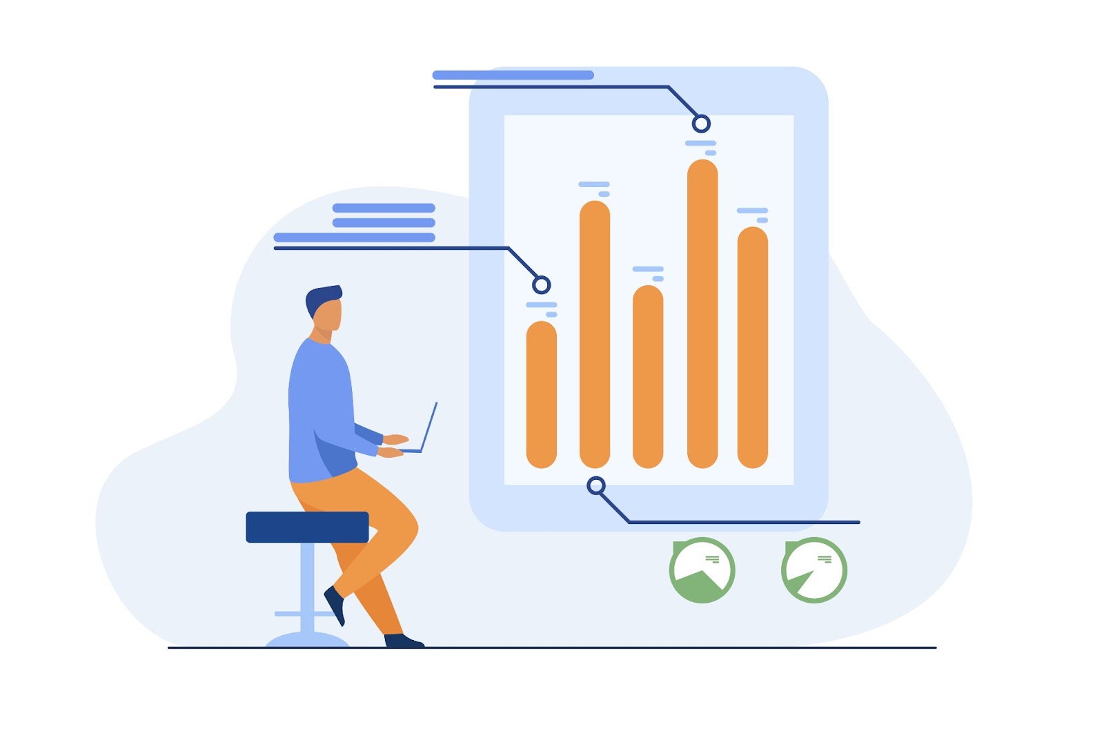 Illustration of SEO metrics
